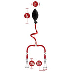 Temptasia Beginners Nipple Pumping System - Vacuum Release Valve - Smooth Silicone Tubing - Easy Release Components - Heightens Sensitivity - Nterchange System - Sex Toy For Women