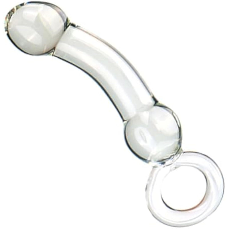 Anal Butt Plug Glass Anal Trainer With Big O Ring Crystal Pleasure Wand Sex Toy,G-Spot Pleasure Wand Glass Dildo Expander Crystal Anal Plug Anal Masturbator Sex Toy For Men Women(Style 1)