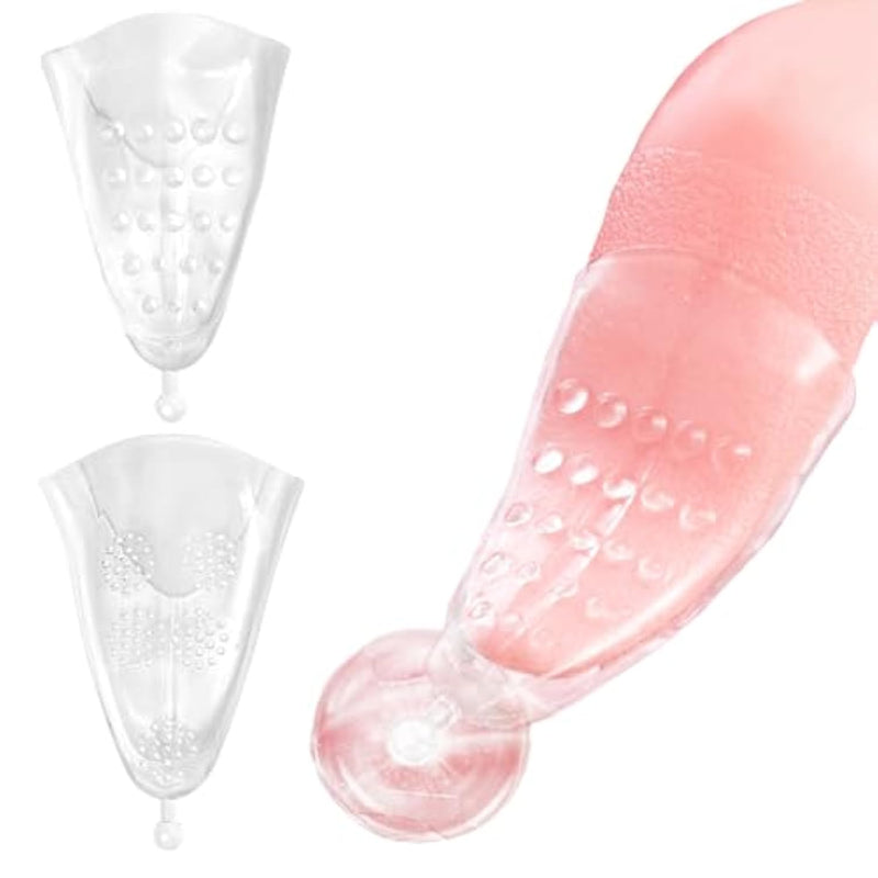 Realistic Tongue Sleeve, Lick Tongue Stimulator Sleeve, Female Masturbator Tongue Lick Massager Erotic Sex Toy For Couples Set Of 2