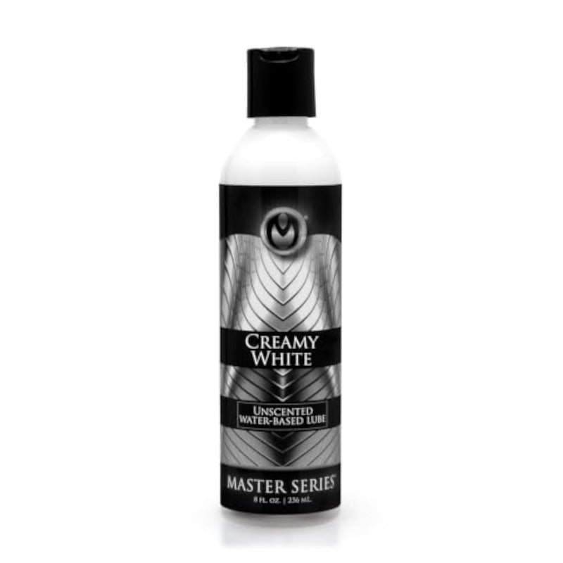 Creamy White Unscented Water-Based Body Glide for Men, Women & Couples - 8oz Non-Staining Formula