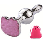 Butt Plush Plug Sex Heart Bell Anales Toy Plug Anal Butt Plug Sex Heart Metal Bell Anal Butt Plug For Sex Heart Shape Crystal Butt Plug With Traction Bag