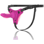 Women Wearable Straps Set For Double Strap-Ons Realistic Classic Soft Silicone Dildo Toy For Couples Adjustable Waist Pants Strapless For All Women Couple (Pink)