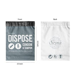 Condom And Tampon Disposal Bags - 50 Bags | For Discreet Disposal Of Tampons And Condoms | Bathroom Trash Bag