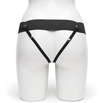 Perfect Partner Strap On Dildo - 6 Inch Realistic Hollow Strap On For Pegging - Adjustable Strap With Popper Fastening - Waterproof - Black