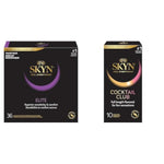 Elite 36 Count Ultra-Thin Condoms And Cocktail Club 10 Count Flavored Condoms