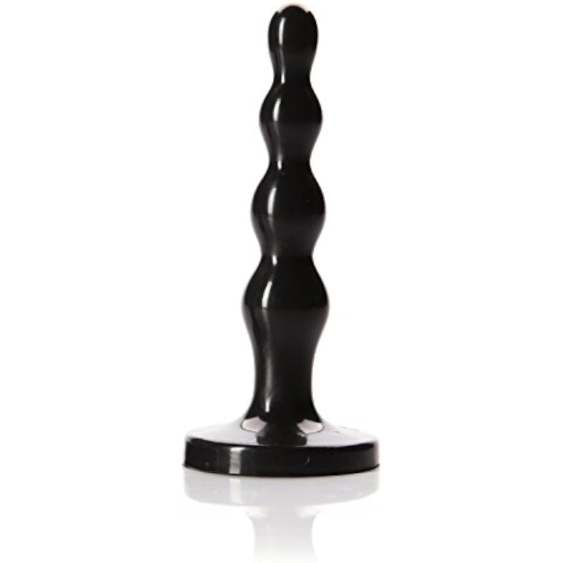 Sex/Adult Toys Ripple Butt Plug Beads - 100% Ultra-Premium Flexible Silicone Glossy Prostate Massager, Anal Stimulation, Pleasure For Men, Women, Couples - Onyx, Small