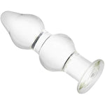 Glass Anal Plug Crystal Beginner Butt Plug Transparent Anal Bead Progressive Anal Trainer Adult Sex Toys For Men Women Couples