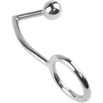 Anal Hook Stainless Steel Rope Hook With Ring Bondage Fetish Toy For Unisex Adult Butt Plug Prostate Massage G-Spot,45Mm