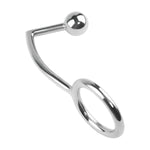 Anal Hook Stainless Steel Rope Hook With Ring Bondage Fetish Toy For Unisex Adult Butt Plug Prostate Massage G-Spot,40Mm