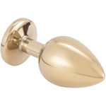 Gold Metal Adult Sex Toys & Games - Small, Medium, Large Sizes Stylish Butt Plug With Colorful Jewel - Sexual Stimulation Device For Men And Women - Versatile Pleasure