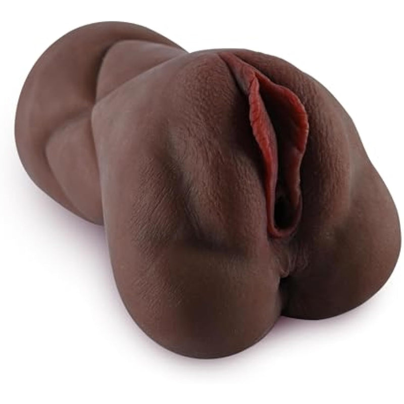 Black Realistic Pocket Pussies Male Masturbator, Men'S Penis Stroker With 3D Realistic Textured Pocket Pussy And Tight Anus, Portable Anal Sex Doll Pussy Ass For Men, Male Blowjob Stroker Sex Toy