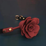 Silicone Ball Gag Breathable Roses Ball Gag Bondage Gags & Muzzles Penis Gag Bdsm Sex Toys For Woman, Fetish Adult Games Sex Slave Female Sex Toy For Cosplay (Red)