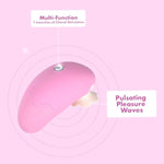 Dreamy Pulsing Massager, Premium Silicone With Swarovski Crystal, 7 Different Speeds, Rechargeable For Cordless Play, Travel Lock Feature (Pink)