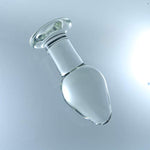 Glass Pleasure Plug Sex Tease Insert Pleasure Wand Dildo Penis