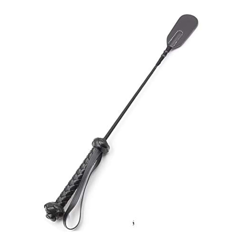 Adult Bdsm Crop Black 18" Sex Whip For Spanking Paddle Sex Bdsm Whip