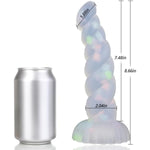 Anal Plug Butt Plug With Strong Suction Cup Luminous Liquid Silicone Dildo Masturbator G-Spot Anal Clitoris Vaginal Stimulator Sex Toy Dildo Prostate Massager For Men Women Couple Play (L)