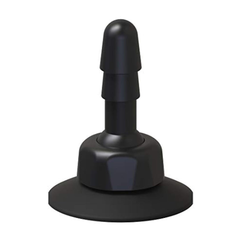 Deluxe 360 Degree Swivel Suction Cup Plug by Doc Johnson - Black