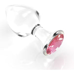 3Pcs Crystal Glass Anal Plug With Luxury Jewelry Design - Small, Medium And Big Glass Butt Plug Anus Dilator Anal Training Kit Prostate Massage Masturbation Sex Toy For Men Women Lover