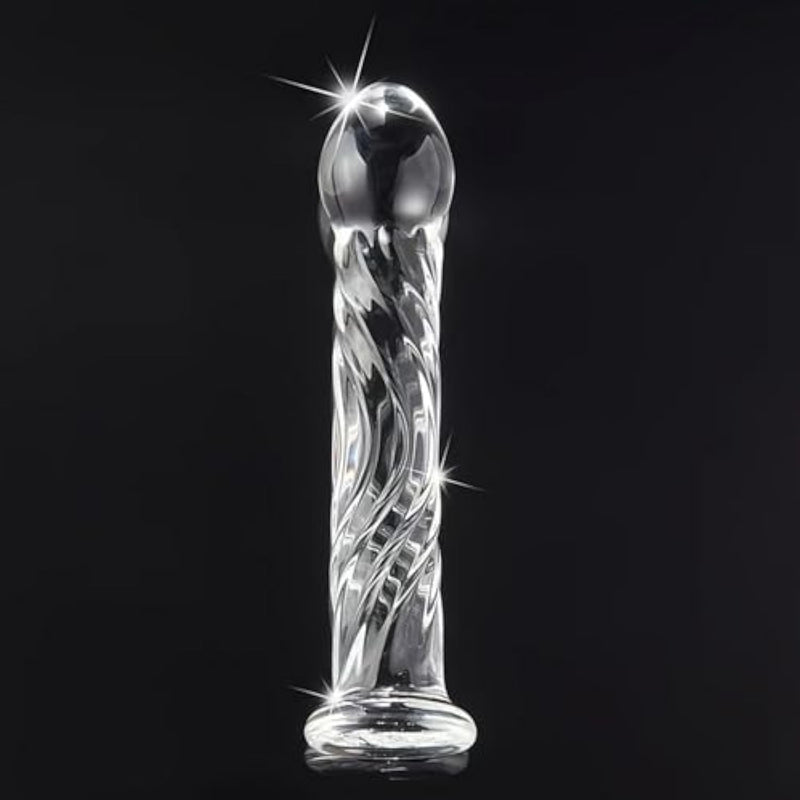 Glass Clear Dildo Adult Sex Toys For Couples, Realistic Dildos Glass Buttplug Anal Plug Male Sex Toy For Prostate Massager Dilators, Thin Fantasy Dildo Anal Sex Toys For Women Men