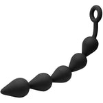 Anal Beads, Silicone Anal Chain Link With 5 Balls And Safe O Pull Ring, Anal Butt Plug For Men Women