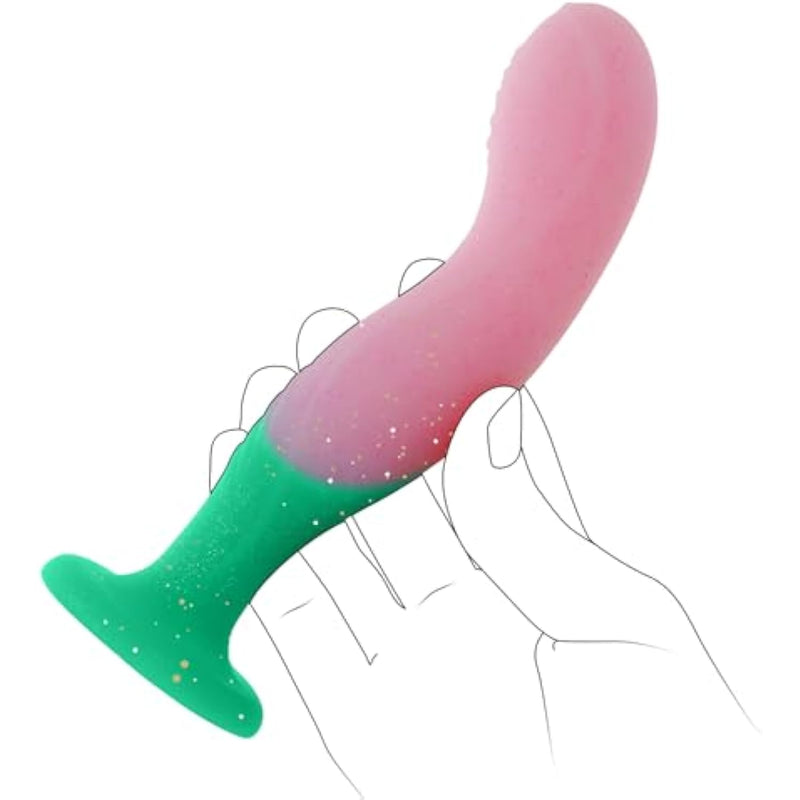 6.3 Inch Silicone Colorful Anal Plug, Fantasy Butt Plugs With Strong Suction Cup Hands-Free Play Small Anal Dildos, Anus G-Spot Sex Toys For Women Men Couples Beginners