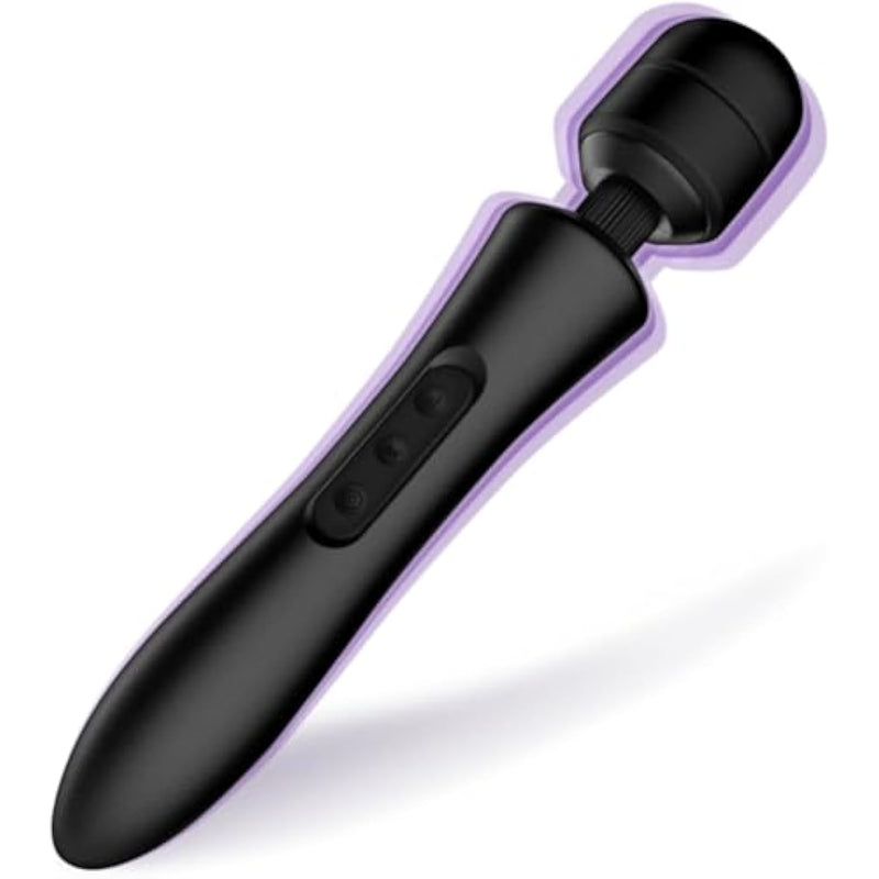 Vibrating Adult Toys Wand Massager Vibrator, Quiet, High Power & Waterproof, Vibration Clitoris Stimulation, Adult Sex Toys (Black)
