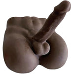 Realistic Male Torso Sex Doll For Women & Couples - Lifelike Design With Flexible Dildo Huge Cock, Black 2-In-1 Masturbation Adult Toy For Women & Gay Couples 6.8Lb