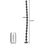 22.8 Inch Anal Beads Butt Plug With 15 Anal Balls Metal Butt Plug With Devil Tail Cosplay Anal Tail Sex Toys