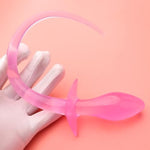 Dog Tail Anal Butt Plug - Anal Plug With Long Dog Tails Expander Plug Anal Sex Toy Anal Trainer For Women Gay Lesbian Couples (Pink)