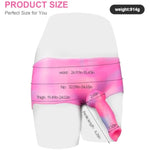 7Inch Strap On Dildo Harness Solid Realistic Wolf Penis Sleeve For Women Beginners, Pink Elastic Silicone Strapon Wearable Dildo Sex Toys For Lesbian Adult Play (C-Lt09)