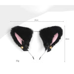 5Pcs Cat Tail Butt Plug Furry Ears Headband Fox Animal Costume Set Lace Choker Sex Adjustable Nipple Clamp Bell Animal Sexual Anus Role Play
