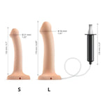 Cum Dildo For Women - G&P Spot Stimulation Dildos Butt Plug - Soft & Flexible Silicone Cumming Dildo (Vanilla, Small)