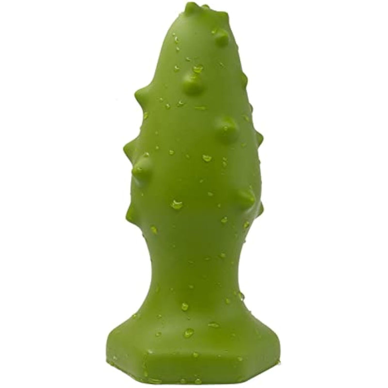 Large Butt Plug Anal Plug Training Toy, Silicone Anal Sex Toys With Bump Point For Male,Female(Green,L)