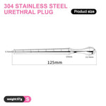 Stainless Steel Conical Horse Eye Stick - Smooth Urethral Dilator With Multiple Width Sizes For Anal, Urethral, And Vaginal Play (S)
