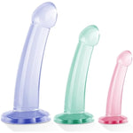 Anal Butt Plug Trainer Kit, Anal Training Set, Anal Plugs Training Simple Dildos Set With Strong Suction Cup Base Anal Prostate Vaginal G-Spot Sex Toys For Beginners To Advanced Users (Threecolor)