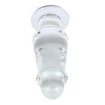 6.4" Large Glass Anal Dildo Big Crystal Butt Plug Anal Trainer Butt Expander Toy for Advanced Women Men