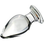 Crystal Large Anal Plug, Large Glass Butt Plug Dilator Sex Slave Prostate Massage Transparent Anus Training Adult Sex Toy For Men Women Masturbation