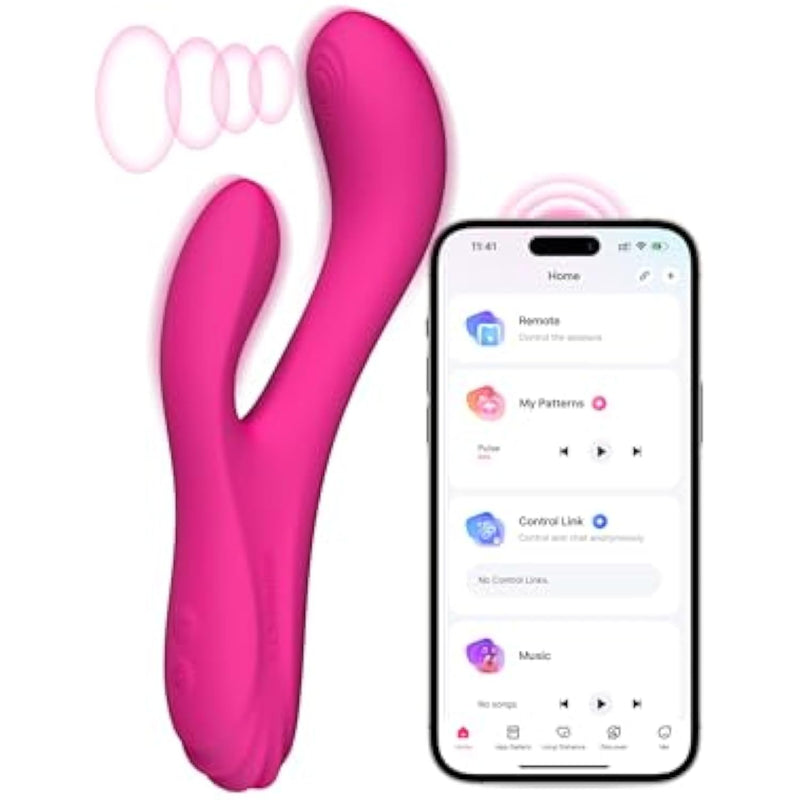 Osci 3 Rabbit Sex Toy Vibrator With App Control,G-Spot Vibrator & Oscillation Massager With Dual Motor For Clitoral Stimulator,Adult Toys For Women Couple With Wireless Remote Control Vibrator