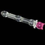 Anal Beads Buttplug Glass Dildo for Women,Crystal Realistic Dildo Anal Plug Male Couples Sex Toy for G Spot Vag nal Stimulator, BDSM Masturbator Prostate Massager Anal Dilator Adult Sex Toys for Women