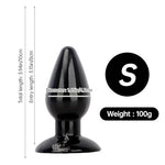 Huge Anal Butt Plug, Large Anal Plug Anal Dilator Anal Trainer Prostrate Massage Adult Sex Toy with Strong Suction Cup for Beginners Advanced Men Women Couple (S)