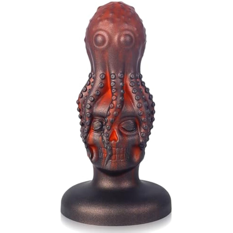 Anal Dildo Thick Anal Plug With Suction Cup, Soft Silicone Octopus Anal Sex Toys Big Anal Trainer Helloween Toys Dildo Anal For Women And Men (Red-M)