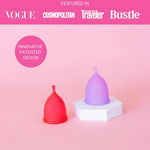 Pixie 2 Menstrual Cups - Ranked 1 for The Softest Reusable Period Cups - Wear 12 Hours - 100% Medical-Grade Silicone - Tampon Alternative for Feminine Care - Buy One We Give One (Combo)