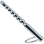 Multi Beads Metal Urethral Penis Plug Urethral Sound Stimulation Stick With Two Penis Rings Adult Sex Toys