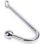 Bdsm Metal Anal Hook Butt Plug With Smooth Ball Anal Plug Sm Restraints Anal Gay Sex Toys For Man And Woman Adult Games (Length:9.84 Inch/25 Cm, 1 Ball)