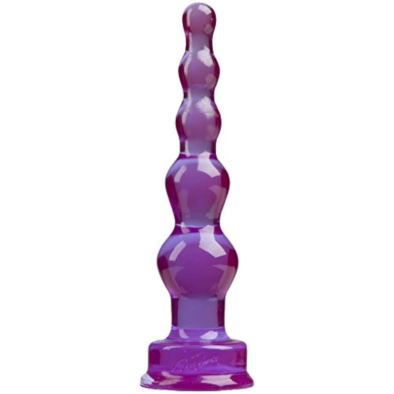 Doc Johnson SpectraGels - Anal Tool - 6.8 in Long and 1.4 in. Wide - Graduated Butt Plug with Safety Base - Purple