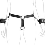 Male Chastity Cage,Bdsm Leather Sexy Chastity Belt Set With Handcuffs,Male Chastity Device,Punk Leather Bdsm Kit,Chastity Cage With Penis Ring For Men,Male Chastity Belt,Bdsm Sexy Chastity Belt Set