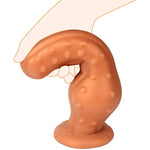 Liquid Silicone Butt Plug Ultra Soft Anal Dildo With Powerful Suction Cup Anal Butt Plug With Big Knot And Massage Particles For Prostate Massage Anal Training Sex Toy For Men Women Beginners (M)