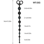 Silicone Anal Bead With 10 Balls + 16.5 Inch Vibrating Anal Beads