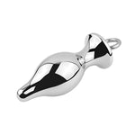 Metallic Silver Ring Anal Plug Vestibular Anal Dilator Butt Plug Anal Trainer Toys Fetish Anal Plug Sex Tools(L)