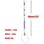 Urethral Sounds Plug, 4.33 Inches Stainless Urethral Sounding Rod Sex Toy For Men